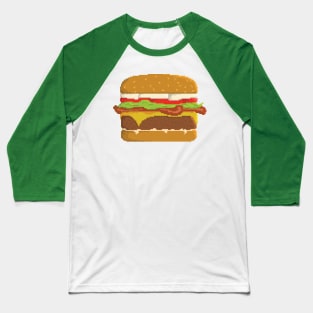 Pixel Burger Baseball T-Shirt